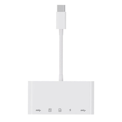 NK-1032TC 5 in 1 USB-C Male to SD / TF / 2xUSB / Type-C Female Adapter by buy2fix
