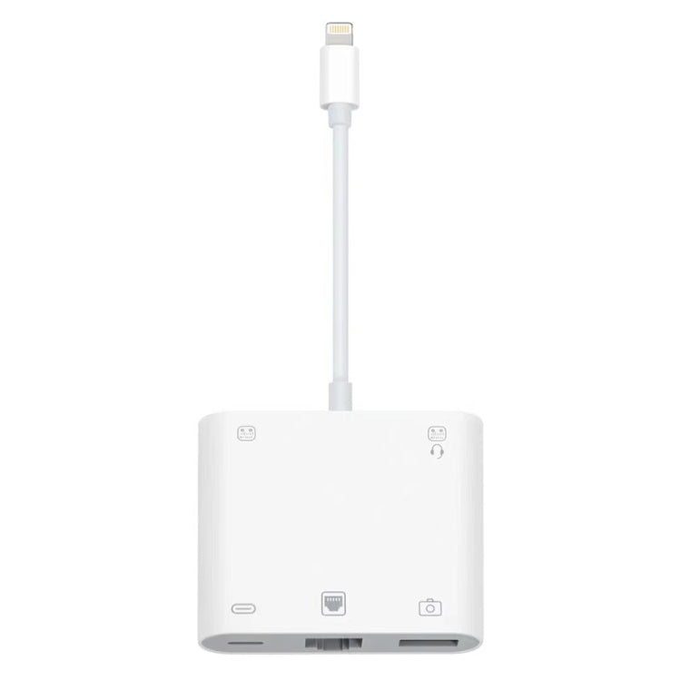 S-330 5 in 1 8 Pin Male to 8 Pin / USB3.0 / RJ45 / 3.5mm Female Adapter by buy2fix