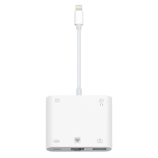 S-330 5 in 1 8 Pin Male to 8 Pin / USB3.0 / RJ45 / 3.5mm Female Adapter by buy2fix