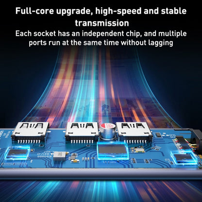 BYL-2013U3 12cm 4 in 1 USB to USB3.0x4 HUB Adapter by buy2fix