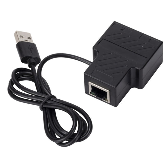 OZHW1 RJ45 1 to 2 Splitter Adapter Network 100M LAN Ethernet Female Connector by buy2fix