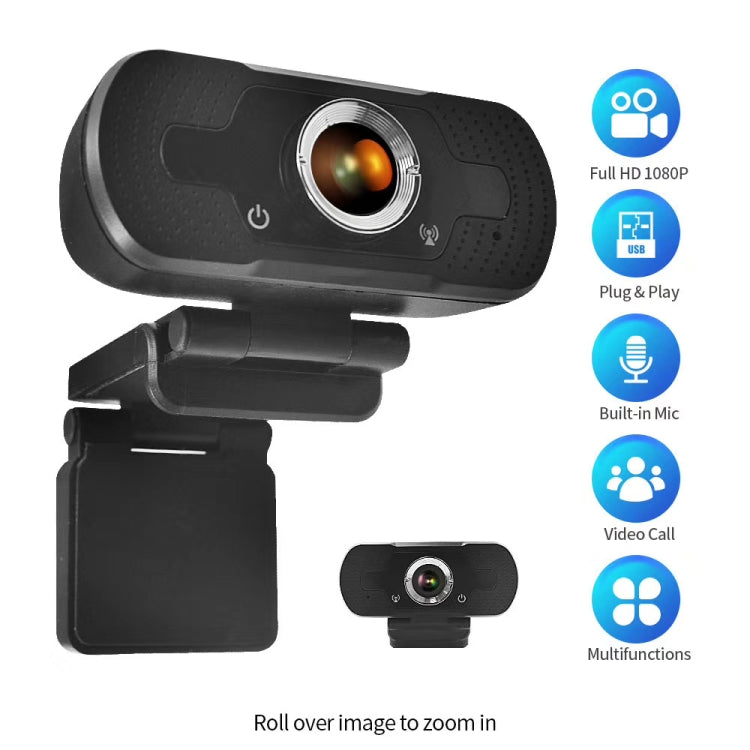 HD-F18 1080P Multi-function HD Camera WebCam with Microphone(Black) by buy2fix