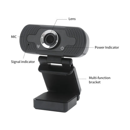 HD-F18 1080P Multi-function HD Camera WebCam with Microphone(Black) by buy2fix