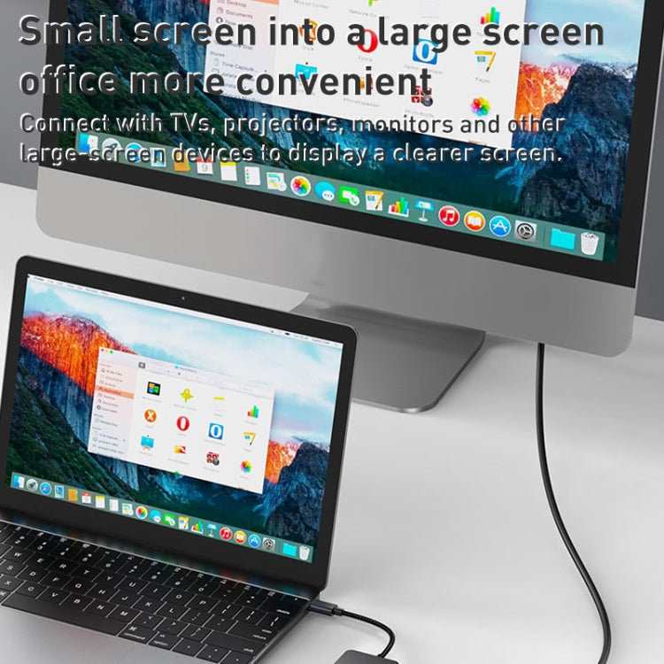 BYL-2308 6 in 1 USB-C / Type-C to USB3.2 + Gigabit Internet + HDTV HUB Adapter (Dark Gray) by buy2fix