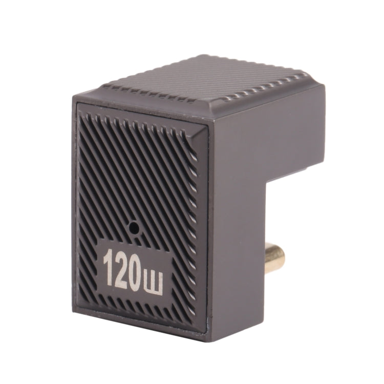 USB-C / Type-C Male to USB Female 10 Gbps U-Shaped Elbow Charging Adapter (Gun Metal) by buy2fix