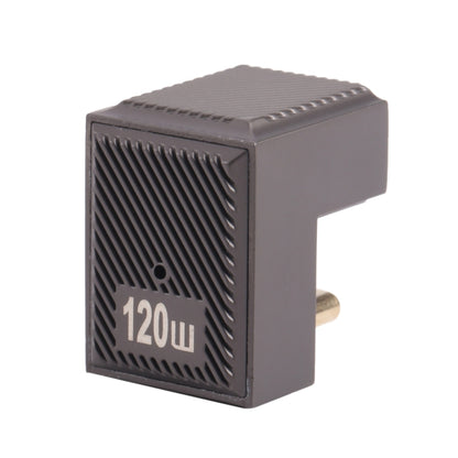 USB-C / Type-C Male to USB Female 10 Gbps U-Shaped Elbow Charging Adapter (Gun Metal) by buy2fix