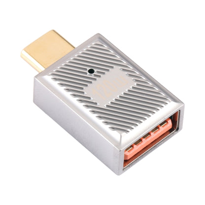USB-C / Type-C Male to USB Female 10 Gbps Straight Charging Adapter (Silver) by buy2fix