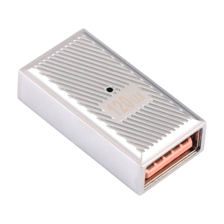 USB Female to USB-C / Type-C Female 10 Gbps Straight Charging Adapter (Silver) - Cable & Adapters by buy2fix | Online Shopping UK | buy2fix