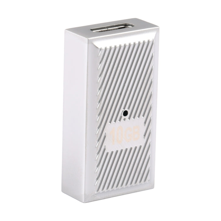 USB Female to USB-C / Type-C Female 10 Gbps Straight Charging Adapter (Silver) - Cable & Adapters by buy2fix | Online Shopping UK | buy2fix