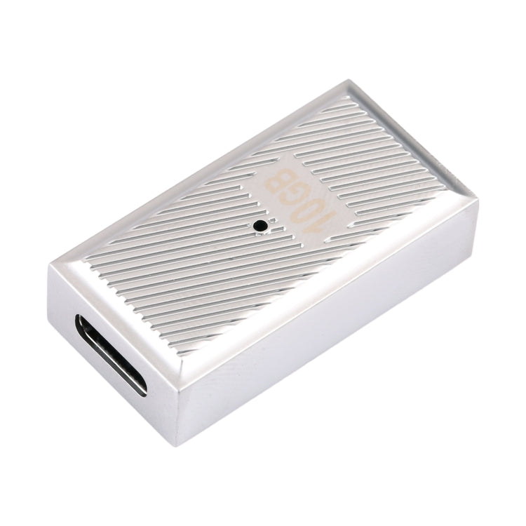 USB Female to USB-C / Type-C Female 10 Gbps Straight Charging Adapter (Silver) - Cable & Adapters by buy2fix | Online Shopping UK | buy2fix