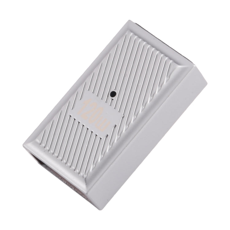 USB-C / Type-C Male to USB Female 10 Gbps 90 Degree Middle Bend Charging Adapter (Silver) by buy2fix