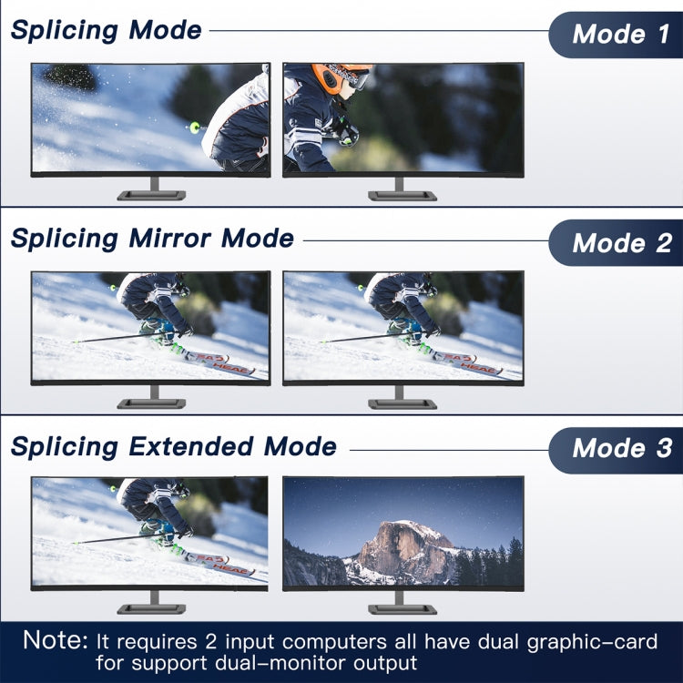 KC-KVM202AS 4K 60HZ USB3.0 HDMI Dual Display KVM Switcher Support EDID Analog Lock Screen by buy2fix