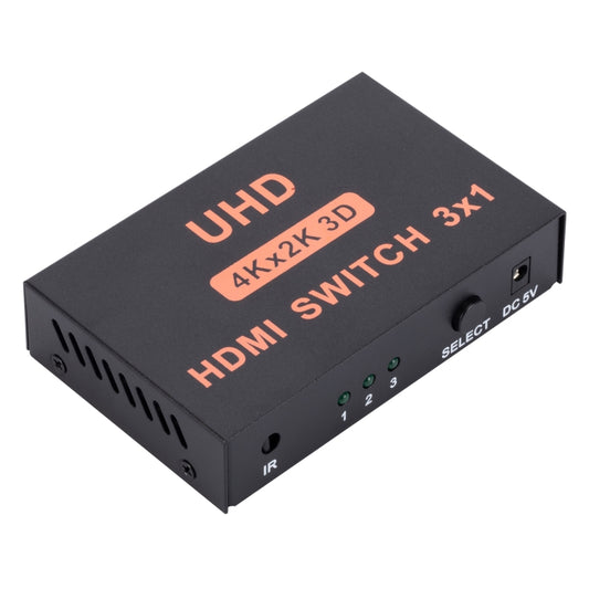HDMI Switch 3 into 1 out 4Kx2K HD Video Switch, with Remote Control by buy2fix