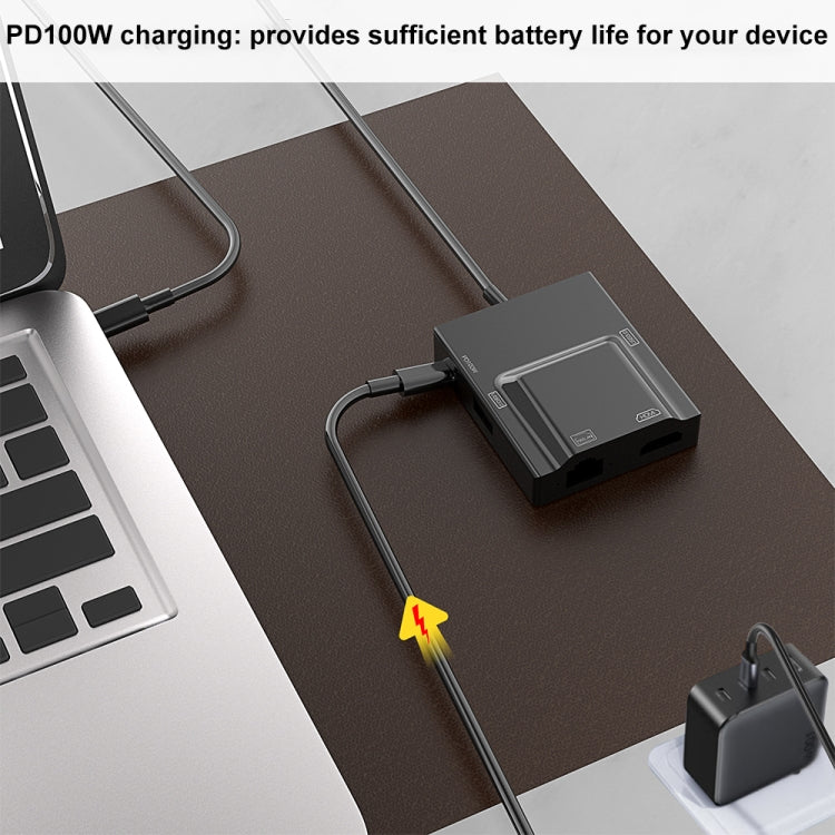 NK-3057HDMI 5 in 1 USB-C / Type-C Multifunctional Converter Docking Station HUB Adapter by buy2fix