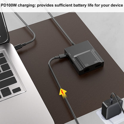 NK-3057HDMI 5 in 1 USB-C / Type-C Multifunctional Converter Docking Station HUB Adapter by buy2fix