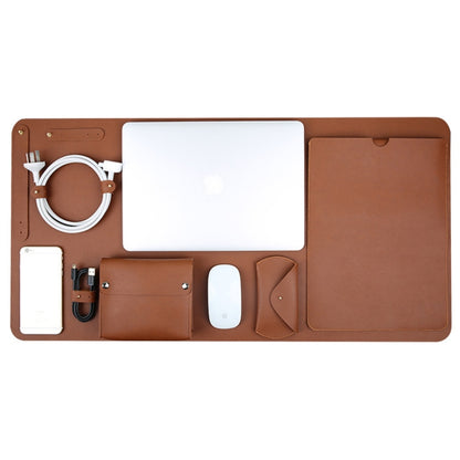 5 in 1 Exclusive designed Fashion  Laptop Bag  for MacBook Pro 13.3 inch /MacBook Air 13.3 inch（set）(Brown) - Protective Bags by buy2fix | Online Shopping UK | buy2fix