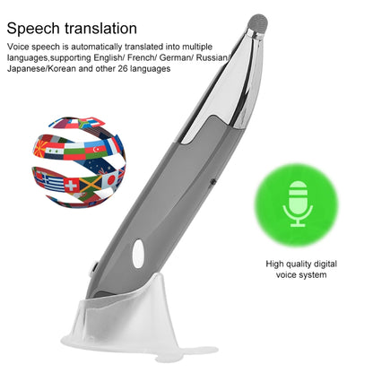 PR-06S 4-keys Smart Wireless Optical Mouse with Stylus Pen Function, Support Voice Operation / Translation (Grey) by buy2fix