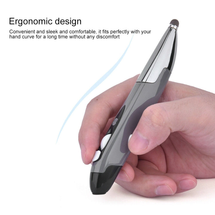 PR-06S 4-keys Smart Wireless Optical Mouse with Stylus Pen Function, Support Voice Operation / Translation (Grey) by buy2fix