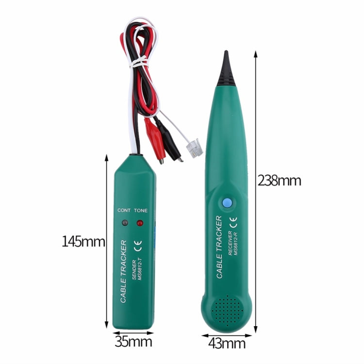 BSIDE MS6812 RJ11 & RJ45 Telephone Line Cable Tracker, Including Sender & Receiver by buy2fix