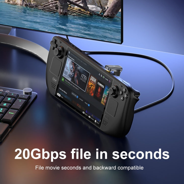 140W 20Gbps USB-C / Type-C Male to USB-C / Type-C Female U-shaped Elbow Charging Adapter by buy2fix