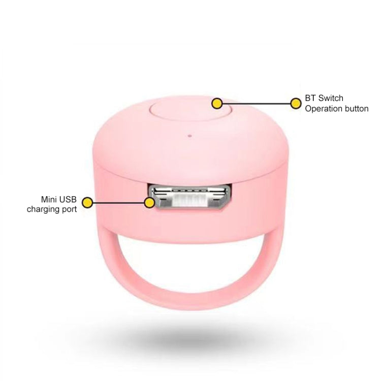 Bluetooth Fingertip Video Controller (Pink) - Phone Remote Control by buy2fix | Online Shopping UK | buy2fix