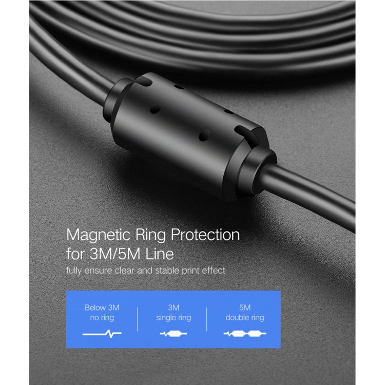 UGREEN USB 2.0 Nickel-plated Printer Cable Data Cable, For Canon, Epson, HP, Cable Length: 1m - USB Cable by UGREEN | Online Shopping UK | buy2fix