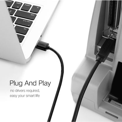 UGREEN USB 2.0 Nickel-plated Printer Cable Data Cable, For Canon, Epson, HP, Cable Length: 1m - USB Cable by UGREEN | Online Shopping UK | buy2fix