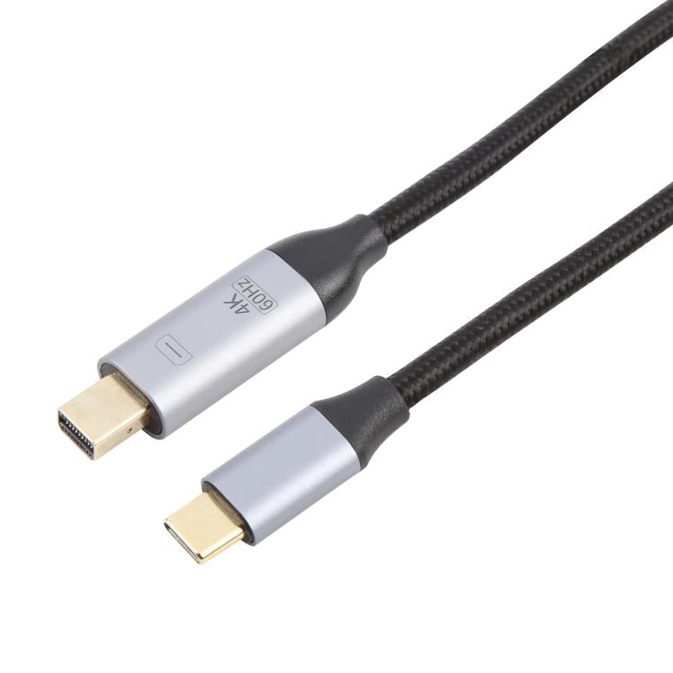 USB-C / Type-C Male to 4K 60Hz Mini DP Male Adapter Cable, Length: 1.8m by buy2fix