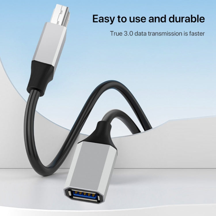 USB-C / Type-C 3.1 to USB 3.0 Male Square Port Printer Data Transmission Extension Cable, Length:0.5m by buy2fix