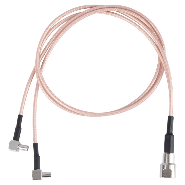 Dual TS9 to RG316 Coaxial RF Connector Cable Extension Cable, Specification: 50 x 50cm by buy2fix