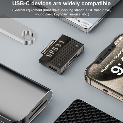 SF532 For Microsoft Surface 40 Pin to USB3.1 / Type-C Female Adapter Extended Dock by buy2fix