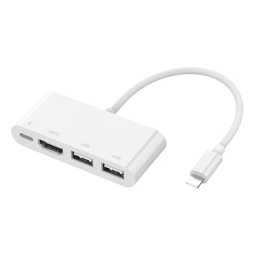 75216 4 in 1 8 Pin to HDMI + 8 Pin Charging + 2 USB Ports HD Video Converter by buy2fix