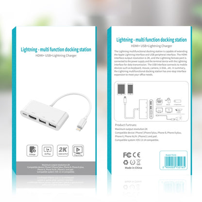 75216 4 in 1 8 Pin to HDMI + 8 Pin Charging + 2 USB Ports HD Video Converter by buy2fix