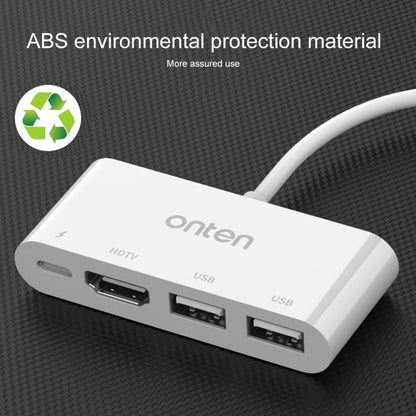 75216 4 in 1 8 Pin to HDMI + 8 Pin Charging + 2 USB Ports HD Video Converter by buy2fix