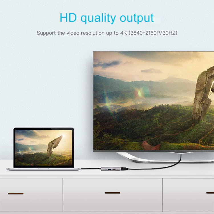 S-209 3 in 1 8 Pin Male to Dual USB 2.0 + USB 3.0 Female Adapter HUB(Silver) by buy2fix