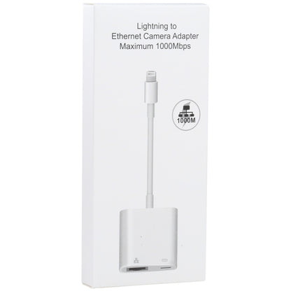 NK-1035H 2 in 1 8 Pin Male to 1000M Ethernet + 8 Pin Power Female Adapter by buy2fix