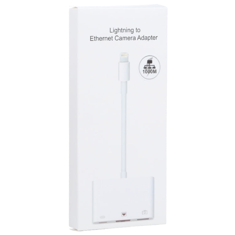 NK-107 3 in 1 8 Pin Male to USB + 1000M Ethernet + 8 Pin Power Female Adapter by buy2fix