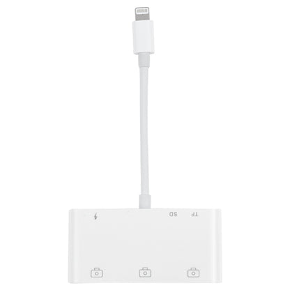 6 in 1 8 Pin Male to 3 USB + TF / SD Card Slot + 8 Pin Power Female Adapter by buy2fix