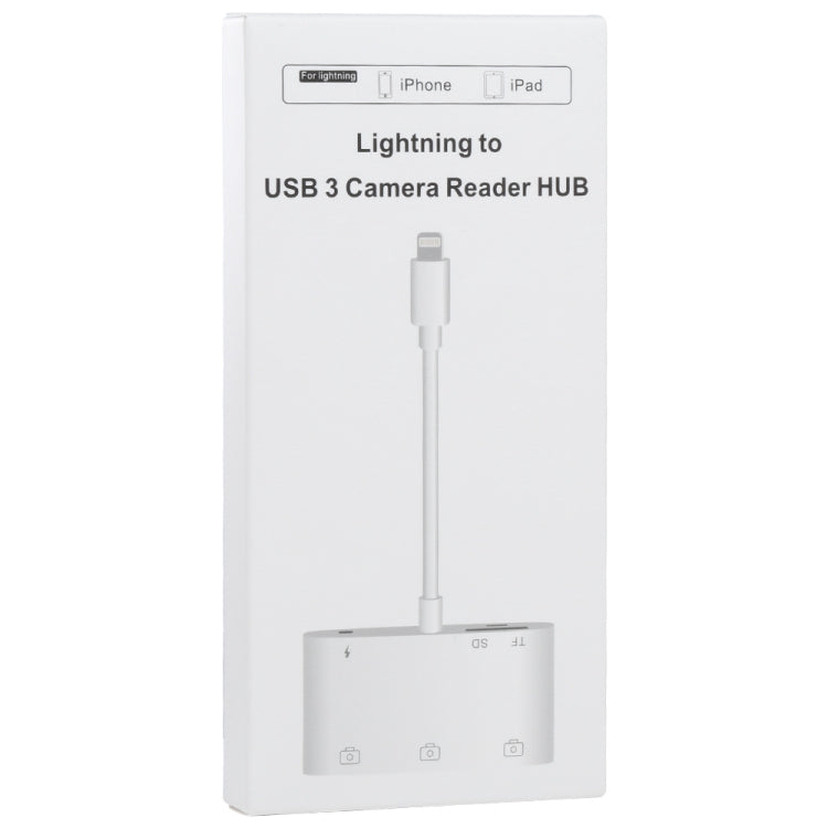 6 in 1 8 Pin Male to 3 USB + TF / SD Card Slot + 8 Pin Power Female Adapter by buy2fix