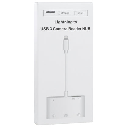 6 in 1 8 Pin Male to 3 USB + TF / SD Card Slot + 8 Pin Power Female Adapter by buy2fix