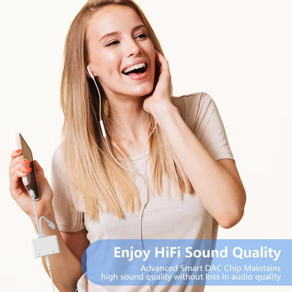 NK-109Pro USB-C/Type-C+8 Pin to USB+3.5mm+USB-C/Type-C Multifunctional Audio Adapter by buy2fix