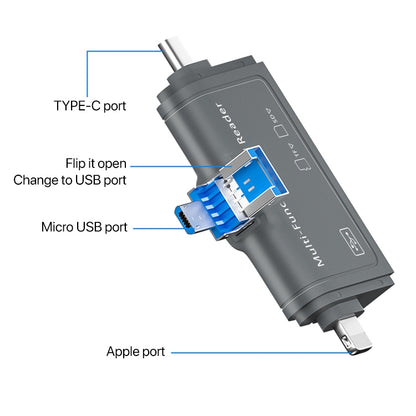 7 In 1 USB 3.0 Card Reader (Black) - U Disk & Card Reader by buy2fix | Online Shopping UK | buy2fix