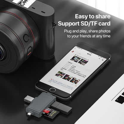 7 In 1 USB 3.0 Card Reader (Dark Gray) by buy2fix