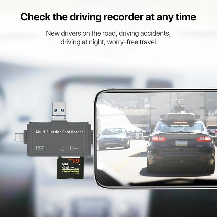 7 In 1 USB 3.0 Card Reader (Gold) by buy2fix