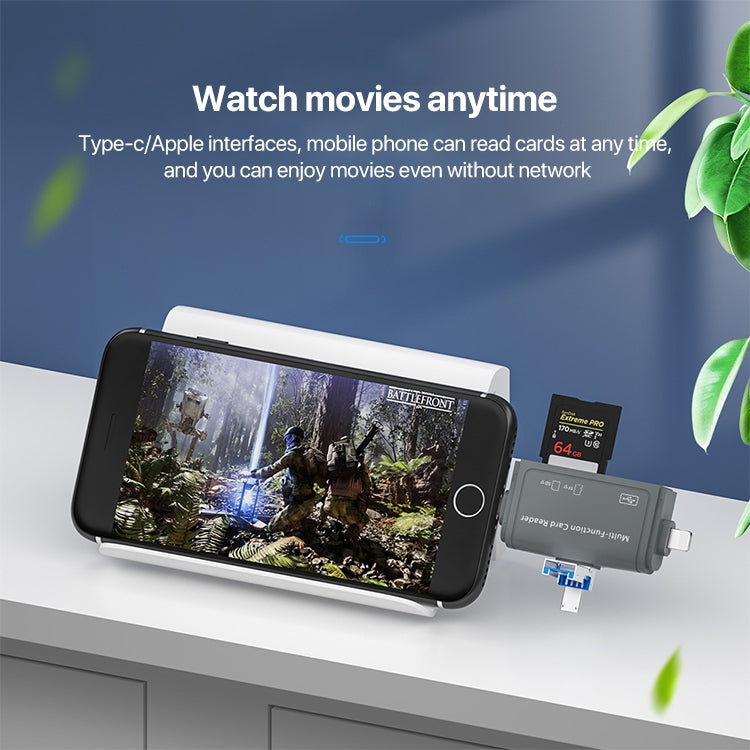 7 In 1 USB 3.0 Card Reader (Gold) by buy2fix