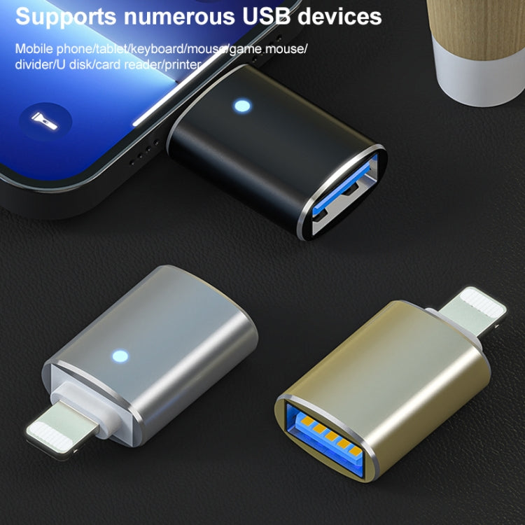 8 Pin OTG Adapter (Gold) by buy2fix