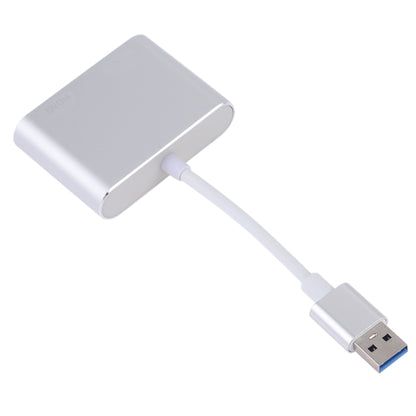 2 in 1 USB 3.0 to HDMI + VGA Adapter(Silver) by buy2fix