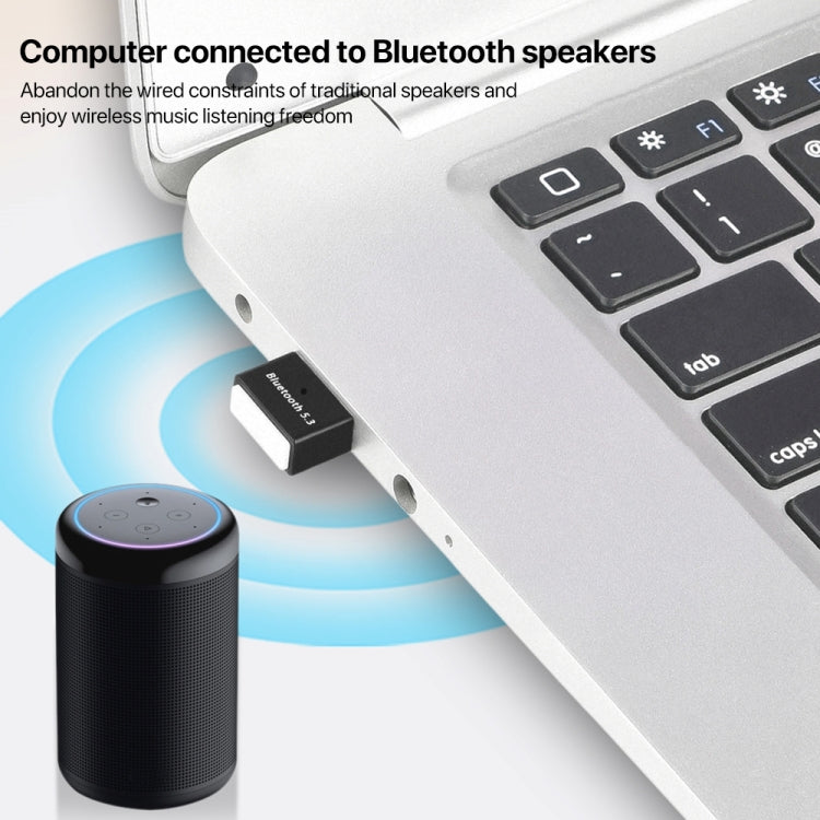 USB External Bluetooth 5.3 Adapter (Black) by buy2fix
