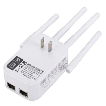 SM-010 Four-antenna 300M Repeater WiFi Wireless Router (US Plug) by buy2fix