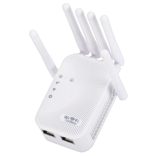 SM-011 Six-antenna 1200M Repeater WiFi Wireless Router (EU Plug) by buy2fix